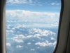 Blick aus Flugzeugfenster
